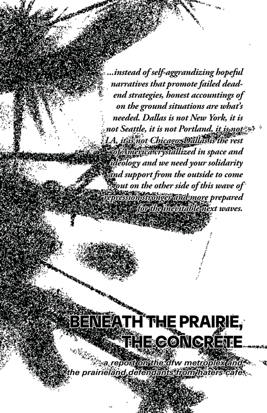 instead of self-aggrandizing hopeful narratives that promote fuiled dead- end strategies, honest accountings of on the ground situations are what’s needed. Dallas is not New York, it is ot Seate it ot Porland, i gt